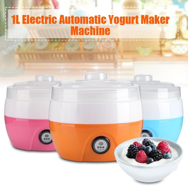 Electric Automatic Yogurt Maker Machine Yoghurt DIY Tool Kithchen Plastic Container 220V Capacity: 1L(Blue) by buy2fix