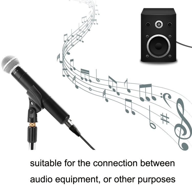 6.35mm Caron Male To XLR 2pin Balance Microphone Audio Cable Mixer Line, Size:20m - Microphone Audio Cable & Connector by buy2fix | Online Shopping UK | buy2fix