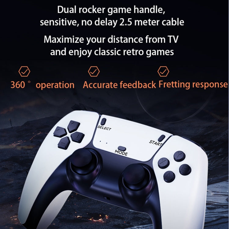 M8 Pro Y3Lite U8 Plus For PS1 2.4G Wireless Dual Gamepad(White) - Pocket Console by ANBERNIC | Online Shopping UK | buy2fix