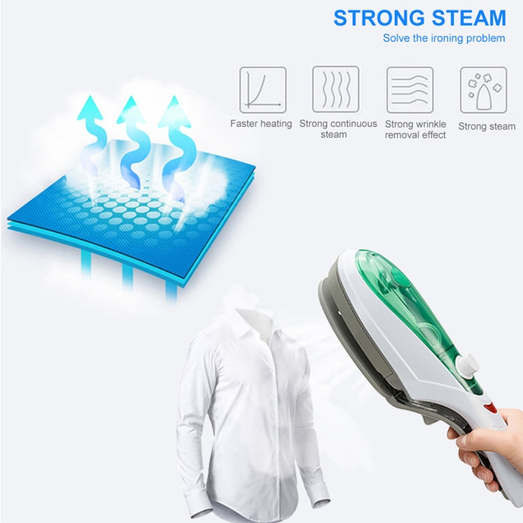 Handheld Garment Steamer Brush Portable Clothes Steam Iron, US Plug 110V(Green) - Garment Steamer by buy2fix | Online Shopping UK | buy2fix