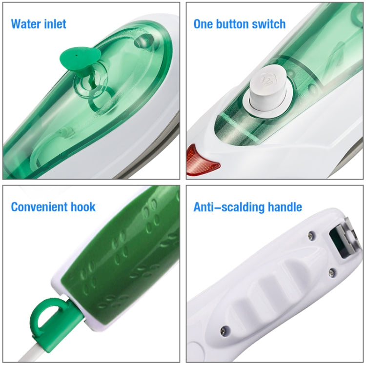 Handheld Garment Steamer Brush Portable Clothes Steam Iron, US Plug 110V(Blue) - Garment Steamer by buy2fix | Online Shopping UK | buy2fix