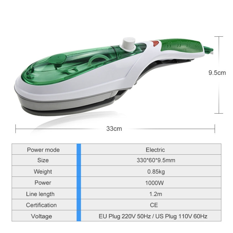 Handheld Garment Steamer Brush Portable Clothes Steam Iron, US Plug 110V(Blue) by buy2fix