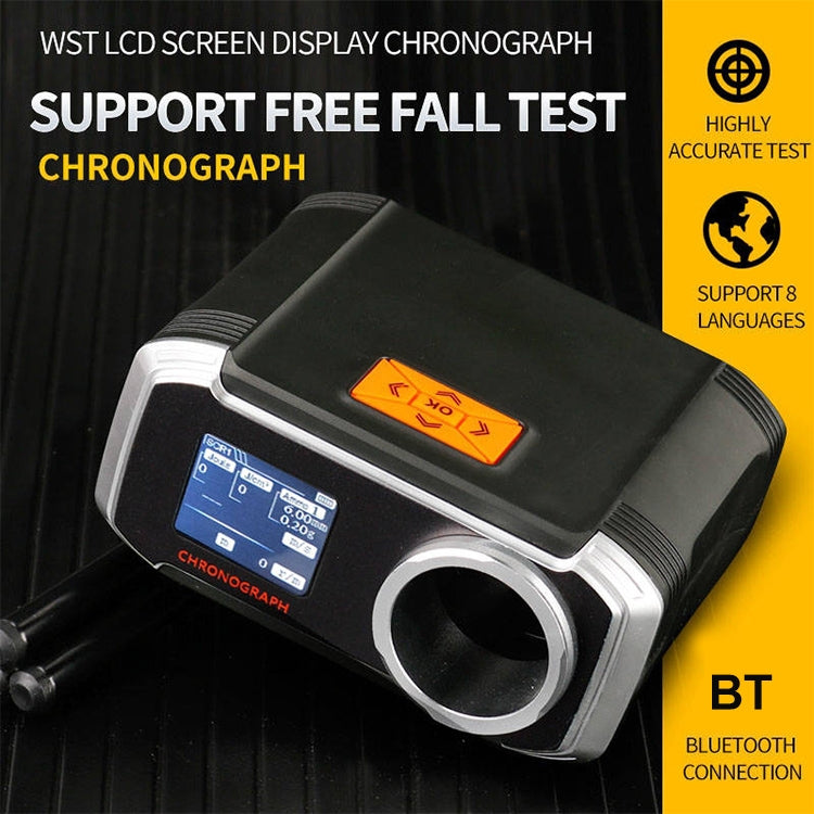 WoSporT LCD Screen Display Chronograph Speed Tester, APP Bluetooth Synchronization Eight Languages Show Speed Measurement - Tachometers & Anemometer by buy2fix | Online Shopping UK | buy2fix