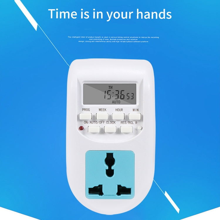 AL-06 220-240V Digital Timer Switch Socket, EU Plug - Energy Saving Timer Socket by buy2fix | Online Shopping UK | buy2fix