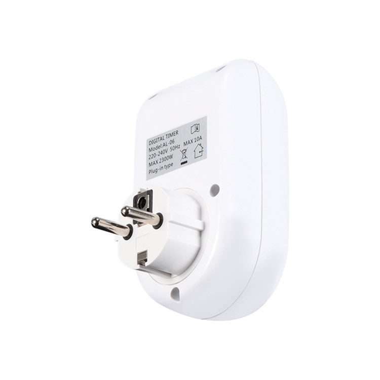 AL-06 220-240V Digital Timer Switch Socket, EU Plug - Energy Saving Timer Socket by buy2fix | Online Shopping UK | buy2fix