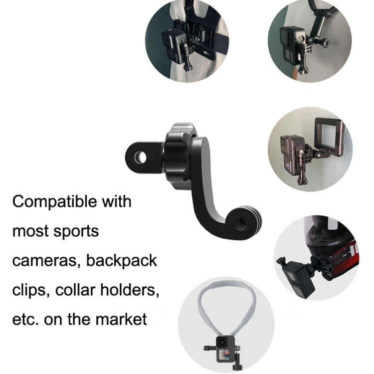TELESIN Centered Universal Bend Arm Sports Camera Accessories For GoPro HERO11 Black / HERO9 Black / DJI Osmo Action 3 - Holder by buy2fix | Online Shopping UK | buy2fix