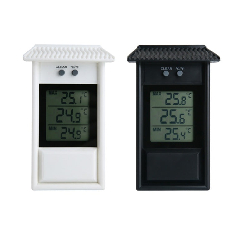 Eaves Shape Outdoor Garden Refrigerator Waterproof Thermometer(Black) by buy2fix