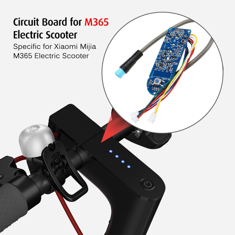 Electric Scooter Dashboard Battery Indicator Switch Panel Controller for Xiaomi Mijia M365 Electric Scooter - Accessories & Parts by buy2fix | Online Shopping UK | buy2fix