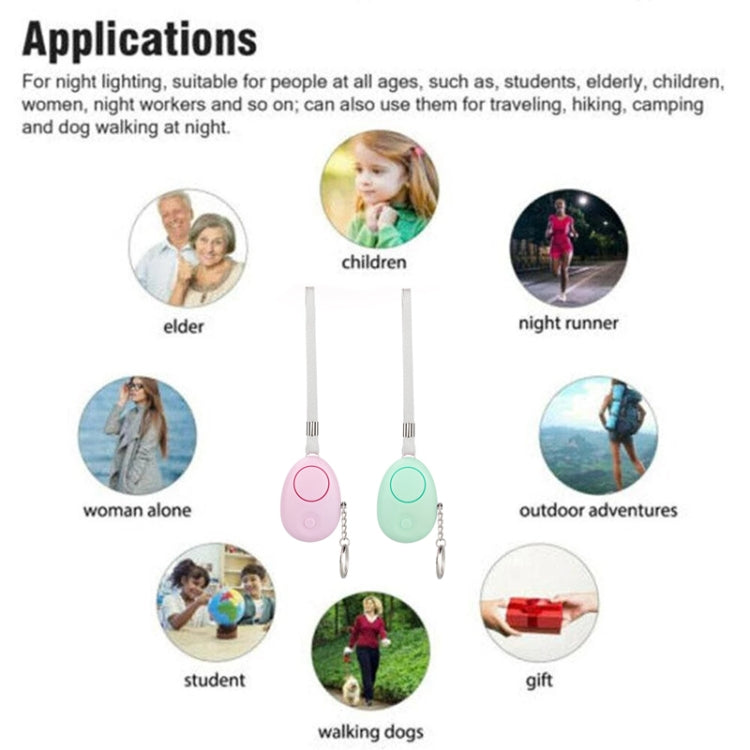 120dB Key Anti-lost Alarm Anti-wolf Alarm with LED Light(Pink) by buy2fix