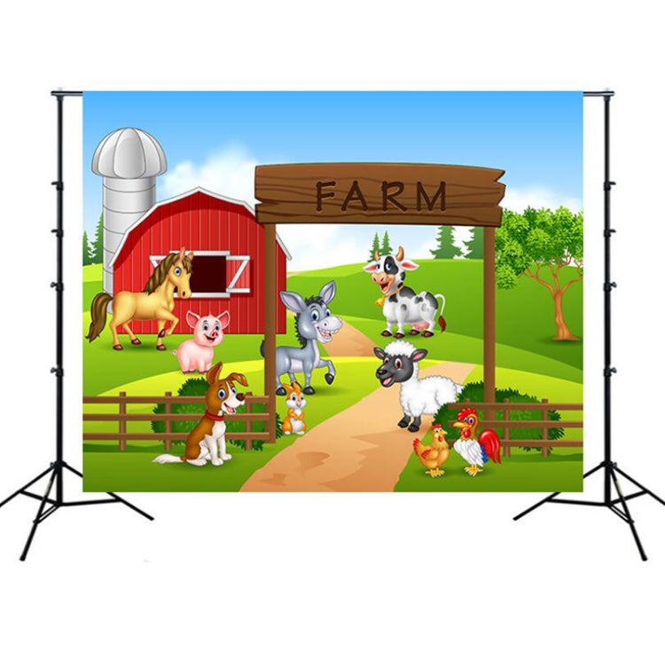 2.1m x 1.5m Animal Farm Children Birthday Theme Photography Background Cloth - Birthday Party by buy2fix | Online Shopping UK | buy2fix