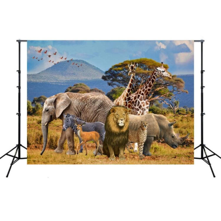 2.1m x 1.5m Grassland Lion Animal Photography Background Cloth(W105) - Cartoon by buy2fix | Online Shopping UK | buy2fix