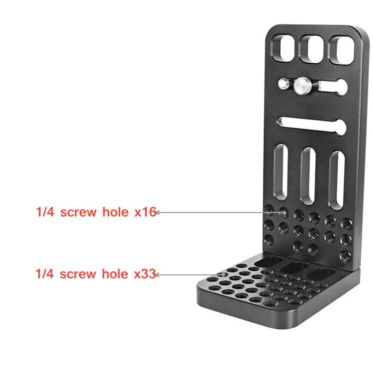 BEXIN L130A Vertical Shoot Quick Release L Plate Bracket 1/4 inch Screw Holes Base Holder - L-Bracket by BEXIN | Online Shopping UK | buy2fix