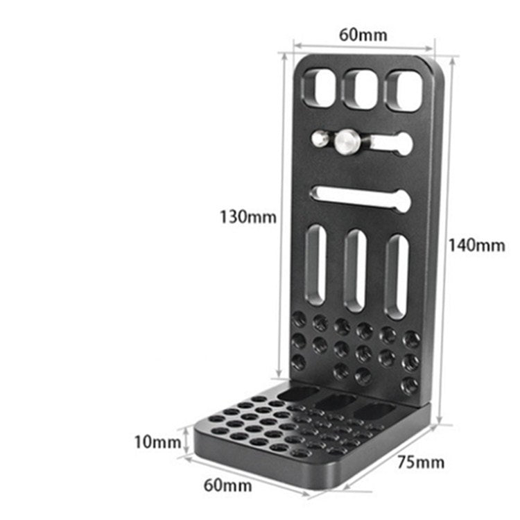 BEXIN L130A Vertical Shoot Quick Release L Plate Bracket 1/4 inch Screw Holes Base Holder - L-Bracket by BEXIN | Online Shopping UK | buy2fix