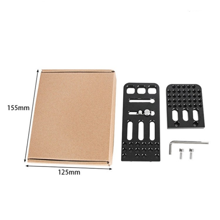 BEXIN L130A Vertical Shoot Quick Release L Plate Bracket 1/4 inch Screw Holes Base Holder - L-Bracket by BEXIN | Online Shopping UK | buy2fix