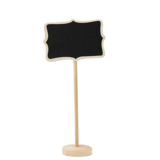10 PCS Blackboard Wooden Chalkboard Mini Message Notice Board Table Wedding Party Decoration by buy2fix