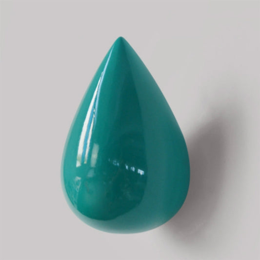 Creative Water Droplets Wall Hooks Home Decoration Resin Mural 3D Coat Hook Single Hooks Wall Hanger, Size:Small Size(Green) by buy2fix