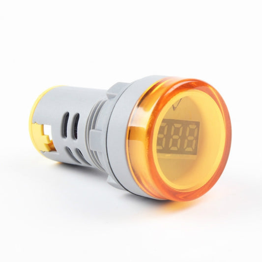 AD16-22DSV  Mini Digital Display 60-500V General Indicator AC Voltmeter, Open Hole: 22mm(Yellow) - Current & Voltage Tester by buy2fix | Online Shopping UK | buy2fix