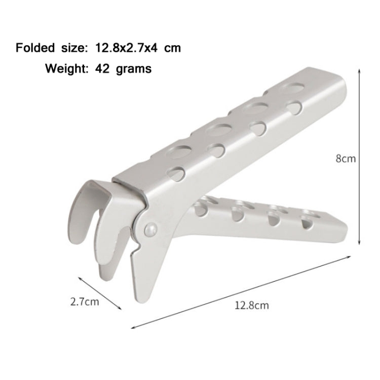 Outdoor Picnic Barbecue Aluminum Alloy Anti-scalding Pot Tongs(With Hole) - Cookwares & Tablewares by buy2fix | Online Shopping UK | buy2fix