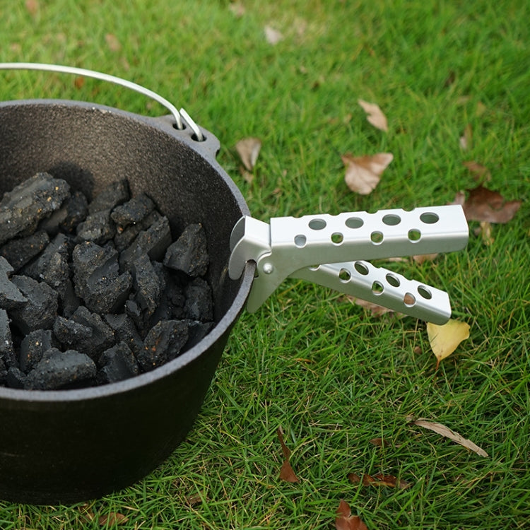 Outdoor Picnic Barbecue Aluminum Alloy Anti-scalding Pot Tongs(With Hole) - Cookwares & Tablewares by buy2fix | Online Shopping UK | buy2fix