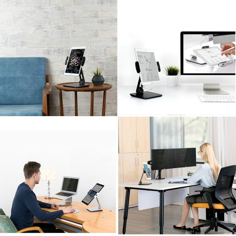 AP-7X Universal Aluminum Stand Desk Mount Holder for 4.7-9.7 inch Phone & Tablet PC(Silver Gray) by buy2fix