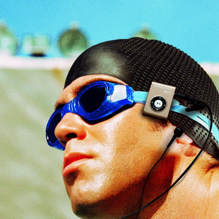 C26 IPX8 Waterproof Swimming Diving Sports MP3 Music Player with Clip & Earphone, Support FM, Memory:8GB(Blue) - MP3 Player by buy2fix | Online Shopping UK | buy2fix
