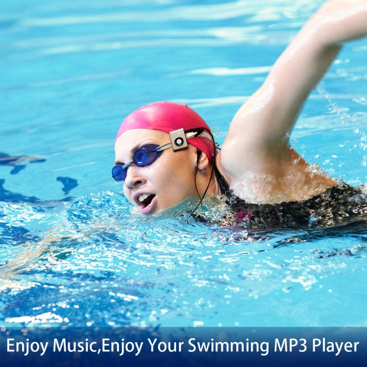 C26 IPX8 Waterproof Swimming Diving Sports MP3 Music Player with Clip & Earphone, Support FM, Memory:8GB(Blue) - MP3 Player by buy2fix | Online Shopping UK | buy2fix