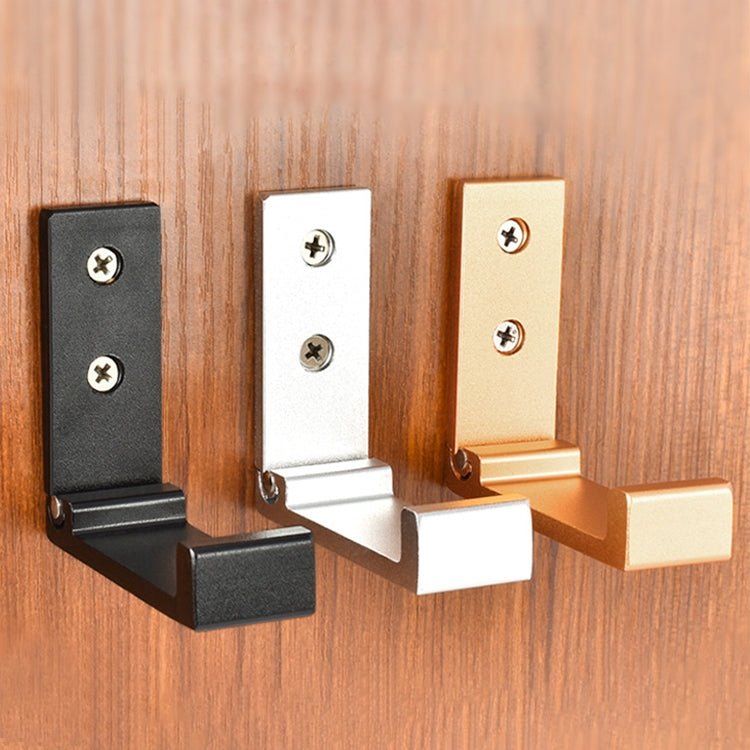 Collapsible Clothes Hanger Robe Hook Decorative Bathroom Wall Mounted Hooks(Silver Hook (Send Screw)) by buy2fix