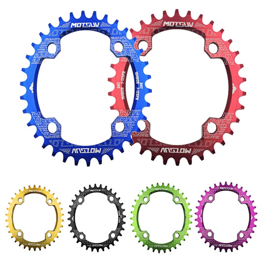 MOTSUV Narrow Wide Chainring MTB Bicycle 104BCD Tooth Plate Parts(Green) by buy2fix