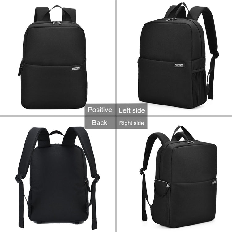 CADeN L4 Double-layer Casual Computer Backpack Multi-function Digital Camera Bag (Black) - Backpack by CADeN | Online Shopping UK | buy2fix
