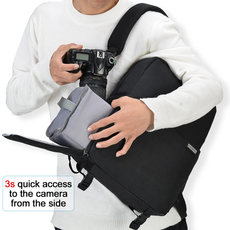 CADeN L4 Double-layer Casual Computer Backpack Multi-function Digital Camera Bag (Black) - Backpack by CADeN | Online Shopping UK | buy2fix