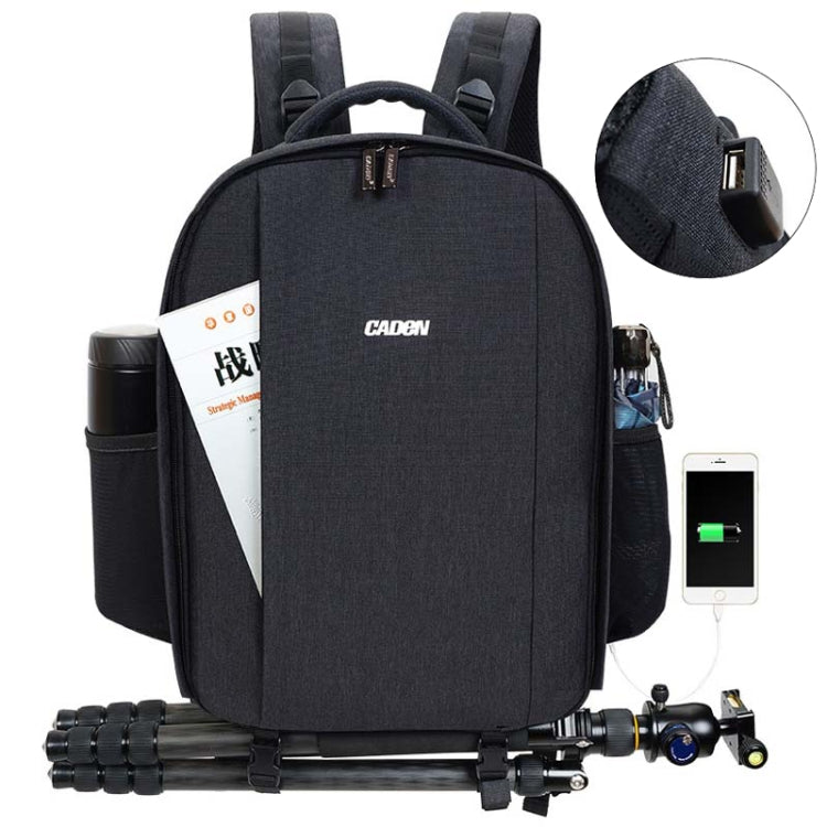 CADeN USB SLR Camera Bag Professional Waterproof Portable Unisex Camera Bag - Backpack by CADeN | Online Shopping UK | buy2fix