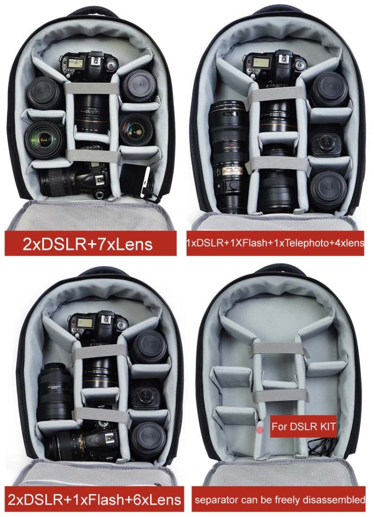 CADeN USB SLR Camera Bag Professional Waterproof Portable Unisex Camera Bag - Backpack by CADeN | Online Shopping UK | buy2fix