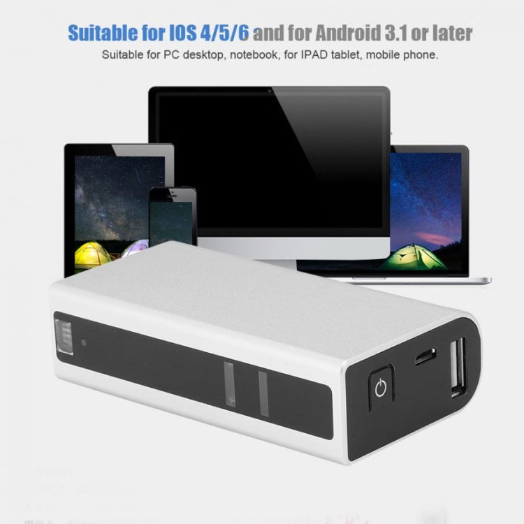 MINI F3 Bluetooth Charging Treasure Laser Virtual Projection 2 in 1 Keyboard(Silver) by buy2fix