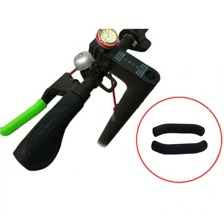 2 PCS For Xiaomi Mijia M365 Electric Scooter Handbrake Non-Slip Silicone Cover(Black) - Accessories & Parts by buy2fix | Online Shopping UK | buy2fix