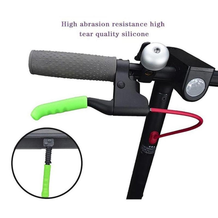 2 PCS For Xiaomi Mijia M365 Electric Scooter Handbrake Non-Slip Silicone Cover(Black) - Accessories & Parts by buy2fix | Online Shopping UK | buy2fix