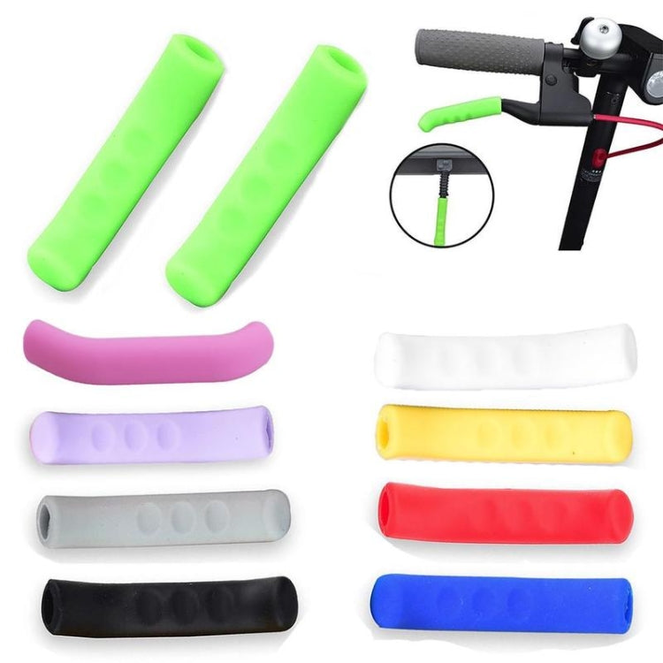 2 PCS For Xiaomi Mijia M365 Electric Scooter Handbrake Non-Slip Silicone Cover(Black) - Accessories & Parts by buy2fix | Online Shopping UK | buy2fix