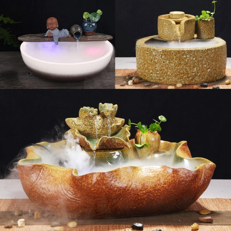 Mini Air Humidifier Color Changing Ultrasonic Household Mist Maker Portable Water Mist for Pond / Water Tank by buy2fix