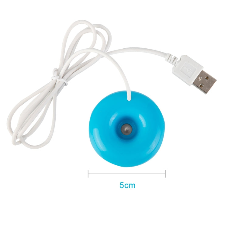 Donut Shape Mini USB Air Humidifier Aroma Diffuser Purifier(Blue) - Air Purifiers & Accessories by buy2fix | Online Shopping UK | buy2fix