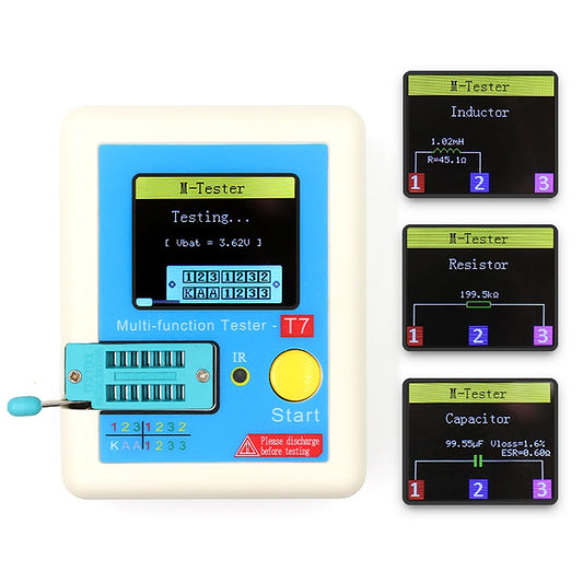 CR-T7 3.5 inch Colorful Display Multi-functional TFT Backlight Transistor Tester for Diode Triode Capacitor Resistor - Current & Voltage Tester by buy2fix | Online Shopping UK | buy2fix