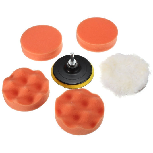 7 in 1 Buffing Pad Set Thread Auto Car Polishing Pad Kit for Car Polisher, Size:3 inch by buy2fix