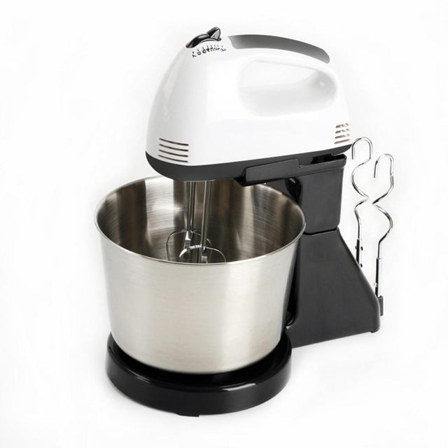 Portable Blender Electric Dough Cake Mixer Egg Whisk Baking Whipping Cream Machine EU Plug (Black) - Stirrer & Squeezer by buy2fix | Online Shopping UK | buy2fix