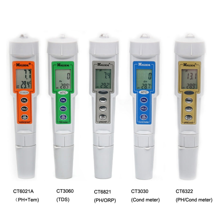 Kedida CT3030 Conductivity + Temp Meter Portable LCD Digital Water Testing Measurement Pen - PH & Moisture Meter by buy2fix | Online Shopping UK | buy2fix