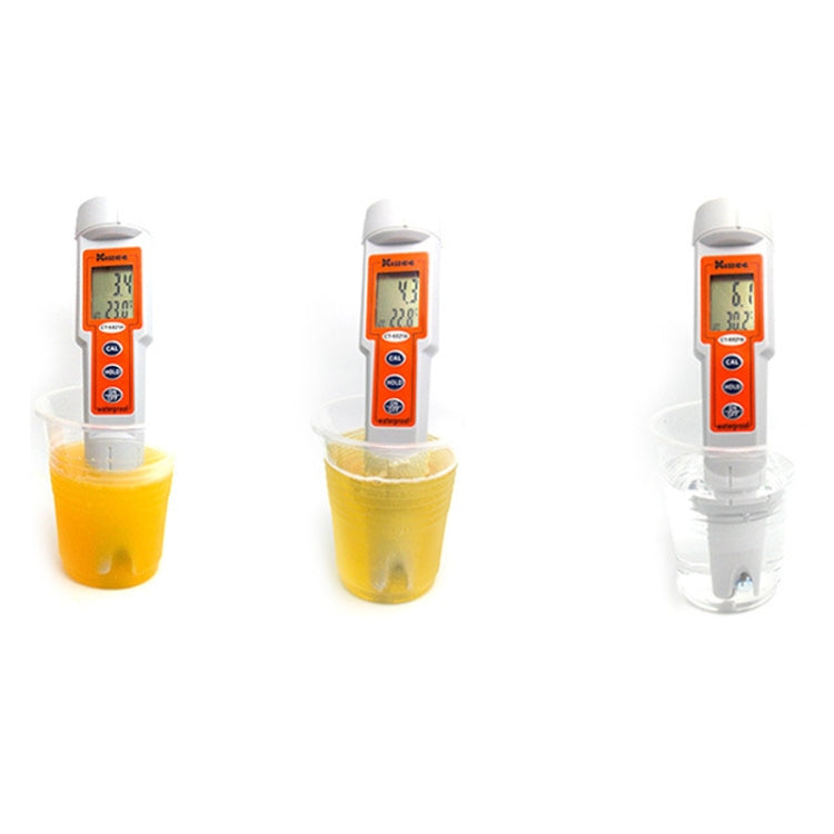 Kedida CT6322 PH Conductivity Temp Meter Portable LCD Digital Water Testing Measurement Pen - PH & Moisture Meter by buy2fix | Online Shopping UK | buy2fix