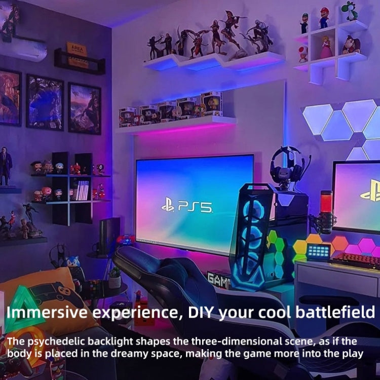 15M 450 LEDs Bluetooth Suit Smart Music Sound Control Light Strip Non-waterproof 5050 RGB Colorful Atmosphere LED Light Strip With 24-Keys Remote Control(US Plug) by buy2fix