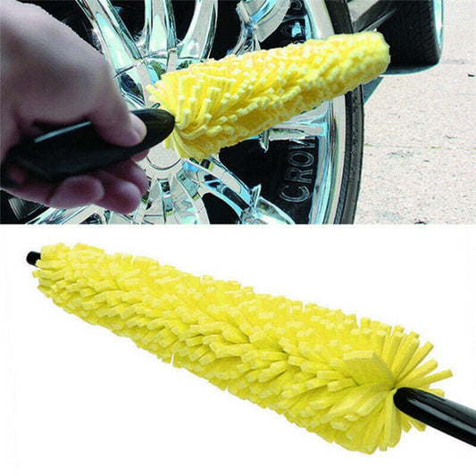 Universal Auto Car Accessories Car Rims Care Tire Wheel Washing Brush Plastic Handle Vehicle Wheel Cleaning Brush Washing Sponge by buy2fix