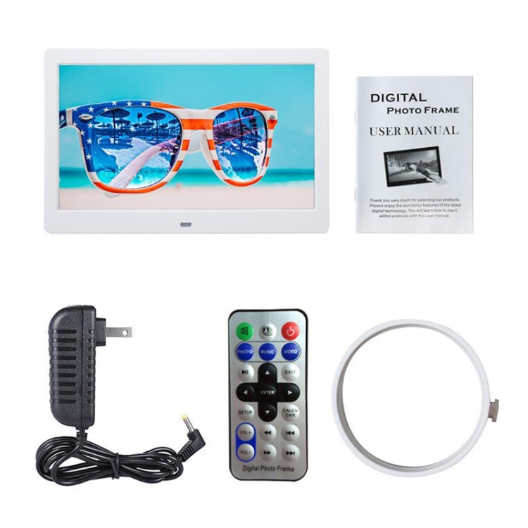 DPF-106 10.1 inch Digital Photo Frame LED Video Advertising Machine, Plug:EU Plug(Black) - 11 inch Below by buy2fix | Online Shopping UK | buy2fix