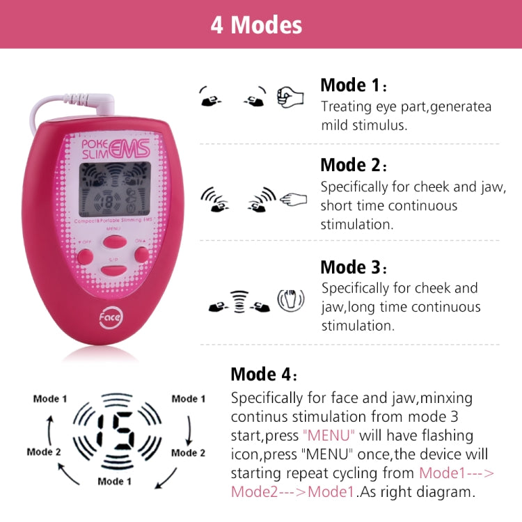 Facial Body Care Electronic Beauty Machine Massager Face Instrument(Red) - Beauty Instrument by buy2fix | Online Shopping UK | buy2fix
