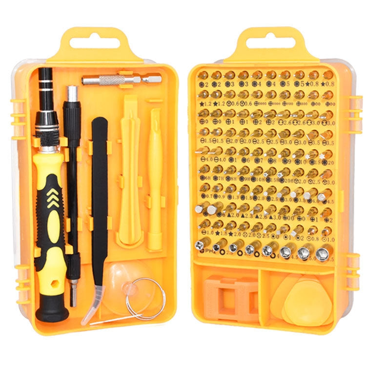 110 in 1 Magnetic Plum Screwdriver Mobile Phone Disassembly Repair Tool(Yellow) - Screwdriver Set by buy2fix | Online Shopping UK | buy2fix