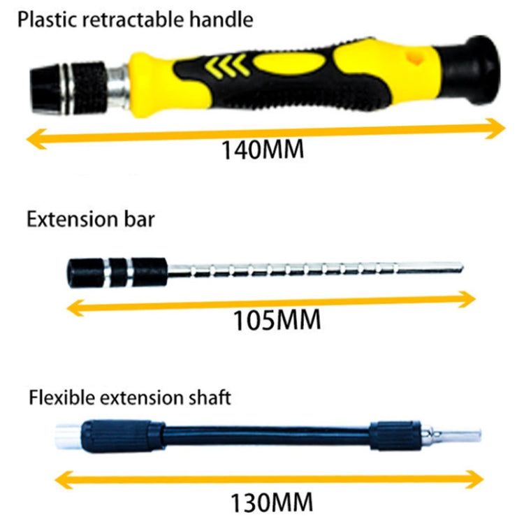 110 in 1 Magnetic Plum Screwdriver Mobile Phone Disassembly Repair Tool(Yellow) - Screwdriver Set by buy2fix | Online Shopping UK | buy2fix