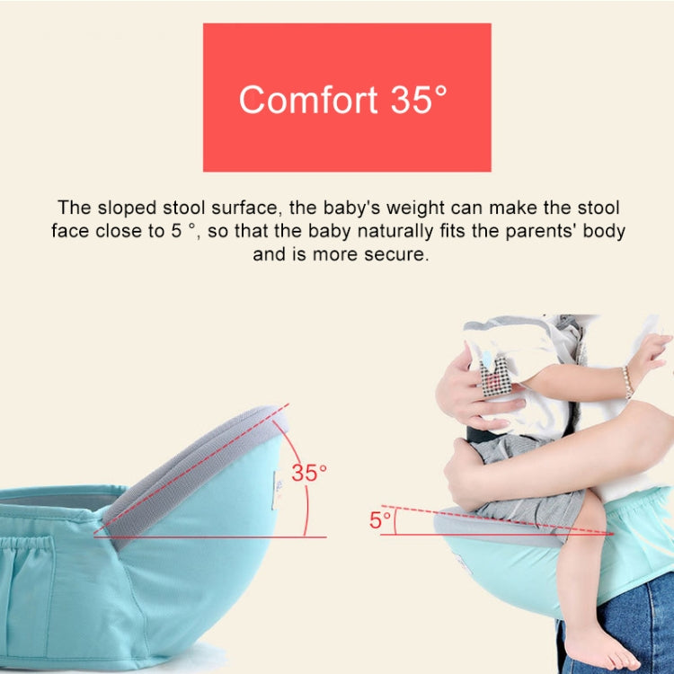 Waist belt Baby Carrier Waist Stool Walkers Baby Sling Hold Waist Belt Backpack(Blue) - Baby Safety Backpack by buy2fix | Online Shopping UK | buy2fix